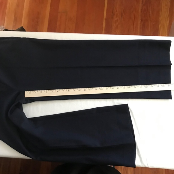 REBECCA TAYLOR Chino Wide Leg Pants Flare Cropped Cotton Blue Women’s Size 8 - Picture 15 of 16